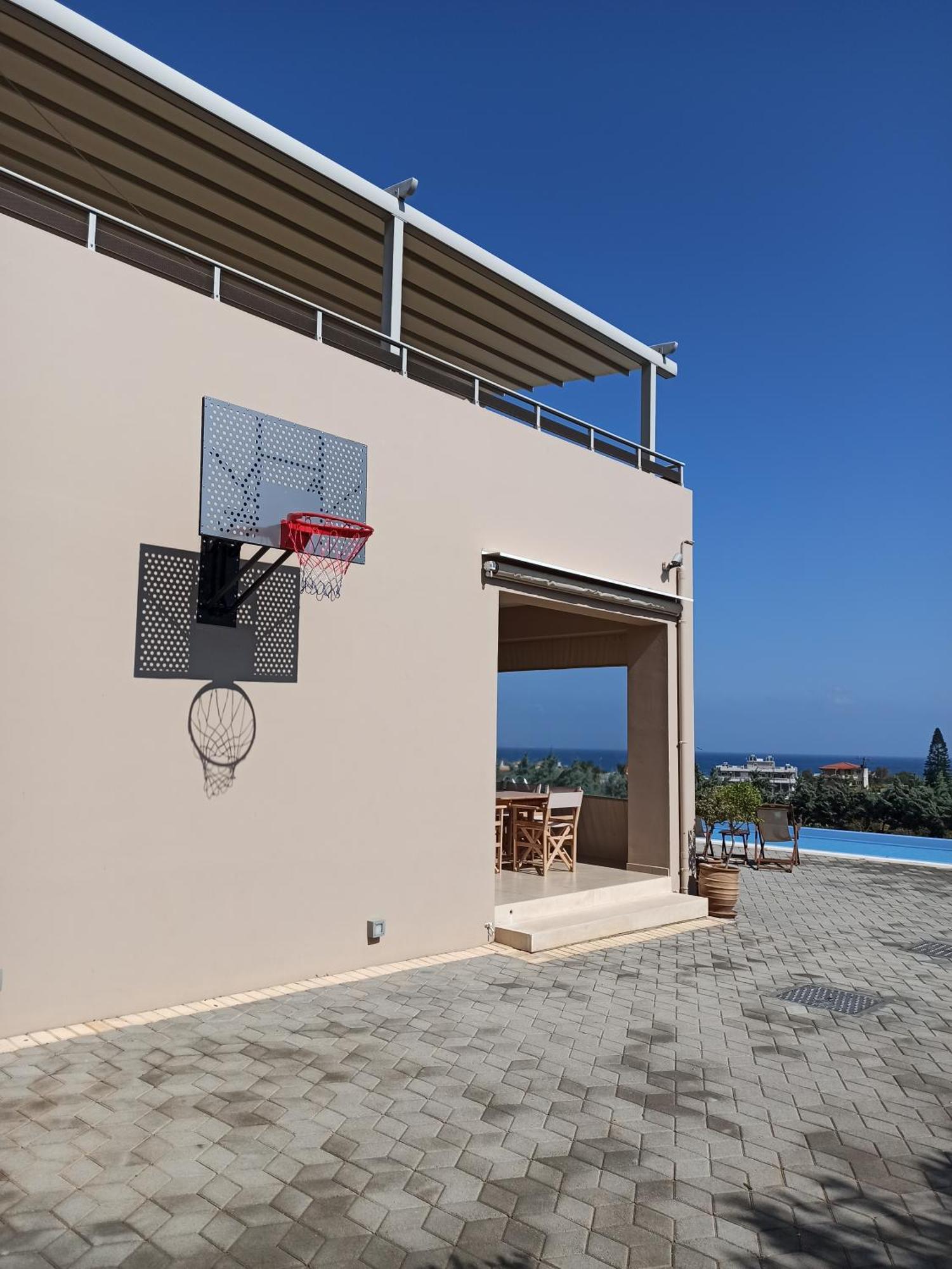 Four Seasons Private Villa - Seaview - Big Heated Pool - Gym - Sport Activities Гувес Екстериор снимка