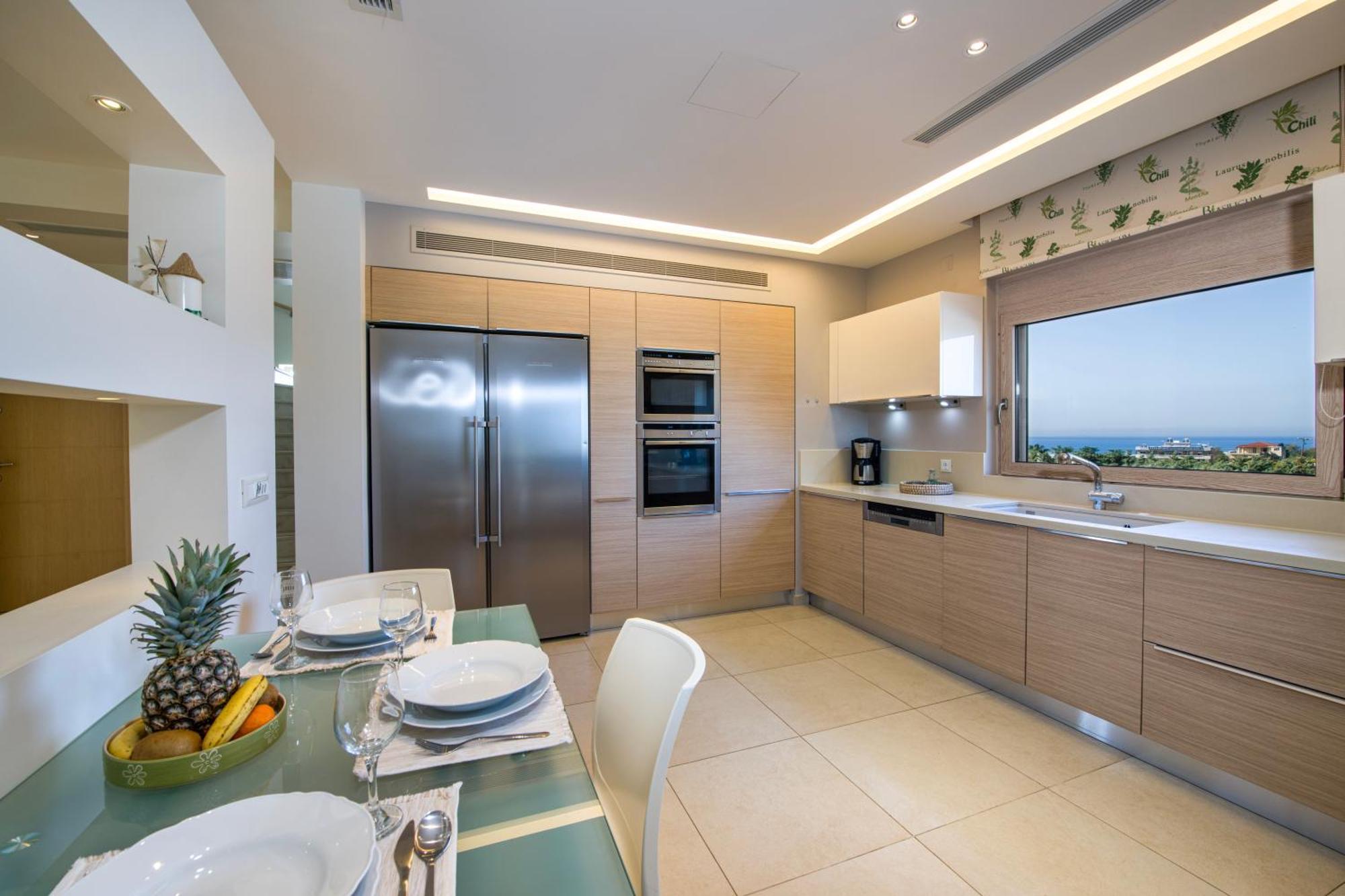 Four Seasons Private Villa - Seaview - Big Heated Pool - Gym - Sport Activities Гувес Екстериор снимка