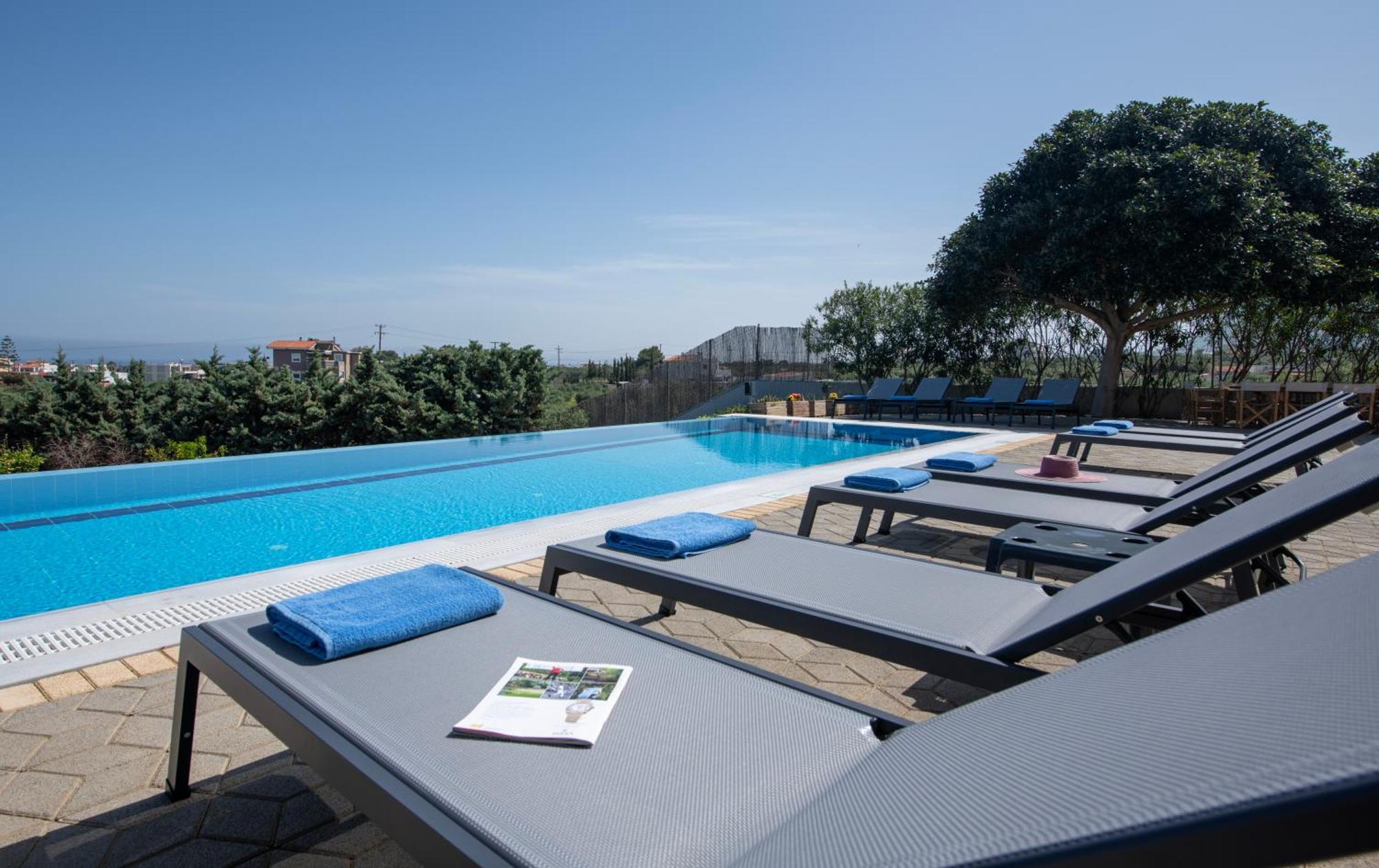 Four Seasons Private Villa - Seaview - Big Heated Pool - Gym - Sport Activities Гувес Екстериор снимка